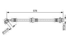Brzdová hadice BOSCH 1 987 481 649