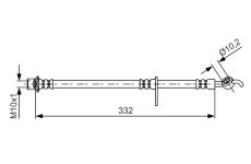 Brzdová hadice BOSCH 1 987 481 654