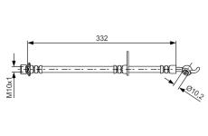 Brzdová hadica BOSCH 1 987 481 655