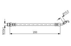 Brzdová hadice BOSCH 1 987 481 658