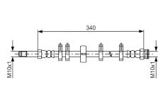 Brzdová hadice BOSCH 1 987 481 667