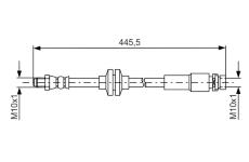 Brzdová hadica BOSCH 1 987 481 668
