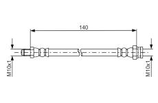 Brzdová hadice BOSCH 1 987 481 669
