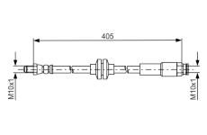 Brzdová hadica BOSCH 1 987 481 671