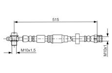 Brzdová hadica BOSCH 1 987 481 673