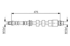 Brzdová hadice BOSCH 1 987 481 678