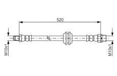Brzdová hadice BOSCH 1 987 481 680
