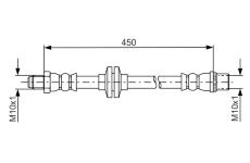 Brzdová hadica BOSCH 1 987 481 683