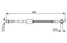 Brzdová hadice BOSCH 1 987 481 686