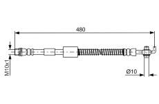 Brzdová hadica BOSCH 1 987 481 687