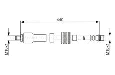 Brzdová hadice BOSCH 1 987 481 688