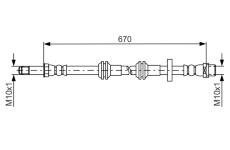 Brzdová hadice BOSCH 1 987 481 689
