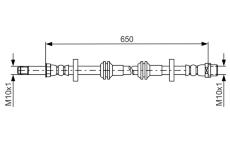 Brzdová hadica BOSCH 1 987 481 690