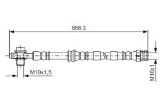 Brzdová hadice BOSCH 1 987 481 693