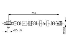 Brzdová hadica BOSCH 1 987 481 694