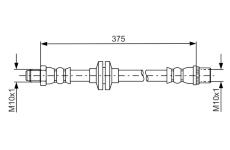 Brzdová hadica BOSCH 1 987 481 695