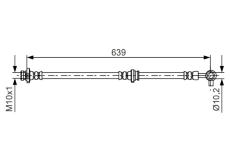 Brzdová hadica BOSCH 1 987 481 696