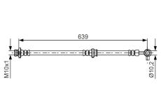 Brzdová hadice BOSCH 1 987 481 696