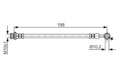 Brzdová hadica BOSCH 1 987 481 698