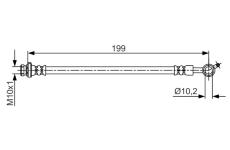 Brzdová hadica BOSCH 1 987 481 699
