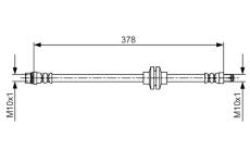 Brzdová hadica BOSCH 1 987 481 707