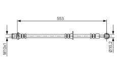 Brzdová hadica BOSCH 1 987 481 709