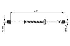 Brzdová hadica BOSCH 1 987 481 711