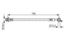 Brzdová hadice BOSCH 1 987 481 712