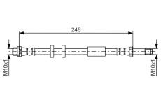 Brzdová hadice BOSCH 1 987 481 714