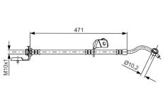 Brzdová hadica BOSCH 1 987 481 715