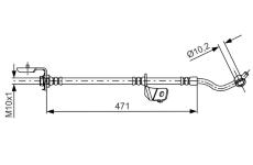 Brzdová hadica BOSCH 1 987 481 716