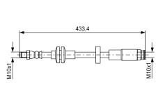 Brzdová hadica BOSCH 1 987 481 726