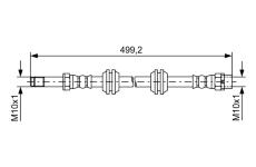 Brzdová hadica BOSCH 1 987 481 727