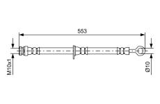 Brzdová hadica BOSCH 1 987 481 728
