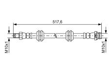 Brzdová hadica BOSCH 1 987 481 731