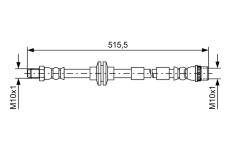 Brzdová hadica BOSCH 1 987 481 733