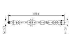 Brzdová hadice BOSCH 1 987 481 733