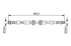 Brzdová hadice Bosch 1987481734