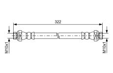 Brzdová hadice BOSCH 1 987 481 735