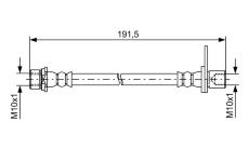 Brzdová hadica BOSCH 1 987 481 738