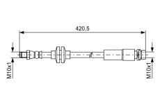 Brzdová hadice BOSCH 1 987 481 739