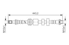 Brzdová hadice BOSCH 1 987 481 740