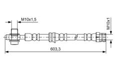 Brzdová hadica BOSCH 1 987 481 742