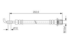 Brzdová hadice BOSCH 1 987 481 936