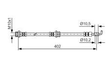 Brzdová hadice BOSCH 1 987 481 A46