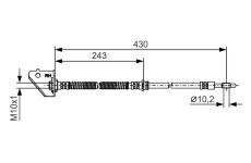 Brzdová hadice Bosch 1987481B30