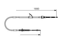 Tazne lanko, parkovaci brzda BOSCH 1 987 482 066