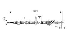 Tažné lanko, parkovací brzda BOSCH 1 987 482 089