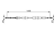 Tažné lanko, parkovací brzda BOSCH 1 987 482 103