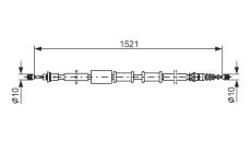 Tažné lanko, parkovací brzda BOSCH 1 987 482 109